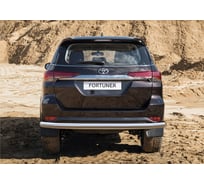 Защита заднего бампера d76 Rival для Toyota Fortuner II 2017-2020, нерж. сталь, R.5720.008