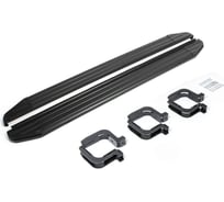 Пороги Rival Premium-Black Mitsubishi Pajero Sport II 2008-2016, 2 шт., A173ALB.4003.1
