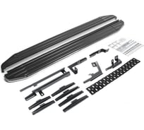 Пороги "Premium" Rival для Toyota Highlander U50 2013-2020, 180 см, 2 шт., алюминий, A180ALP.5706.1