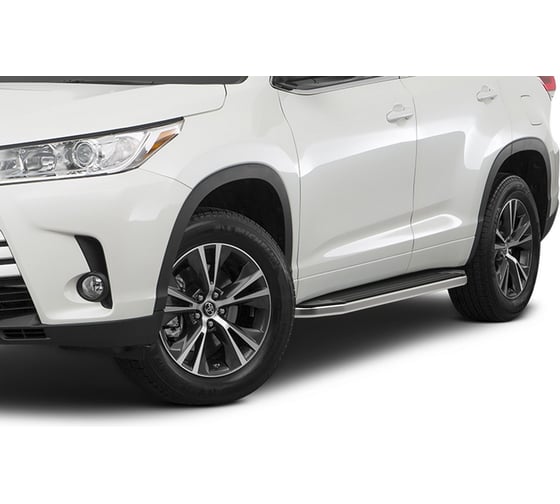Пороги "Premium" Rival для Toyota Highlander U50 2013-2020, 180 см, 2 шт., алюминий, A180ALP.5706.1
