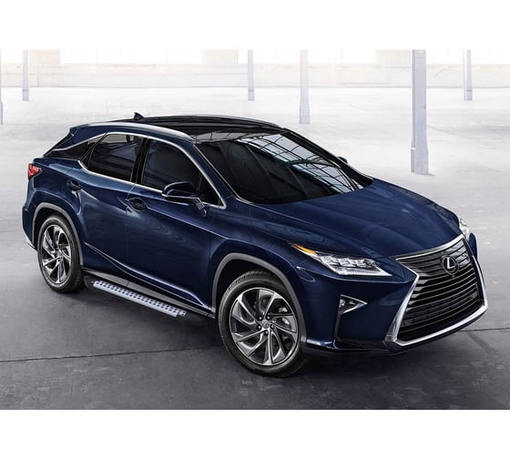 Алюминиевые пороги Bmw-Style круги Rival для Lexus RX IV 2015-н.в., 2 шт., D180AL.3203.1