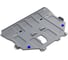 Защита картера и КПП Rival для Ford Kuga II (V - 1.6; 2.5) 2013-2017/Ford Kuga II рестайлинг (V - 1.5 (150 л.с.) Ecoboost; 2.5) 2016-н.в., штампованная, алюминий 3 мм, с крепежом, 333.1860.1 1