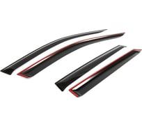 Дефлекторы окон Rival Premium для Volkswagen Touareg III 2018-н.в., листовой ПММА, 4 шт., 35808001