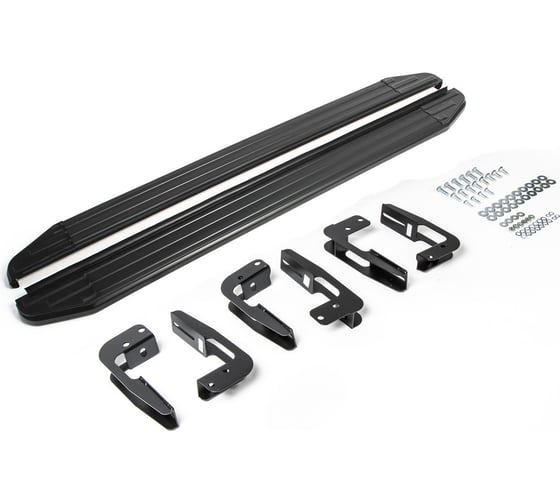 Пороги Rival Premium-Black Mitsubishi Pajero IV 2006-2014 2014, 2 шт., A173ALB.4002.1