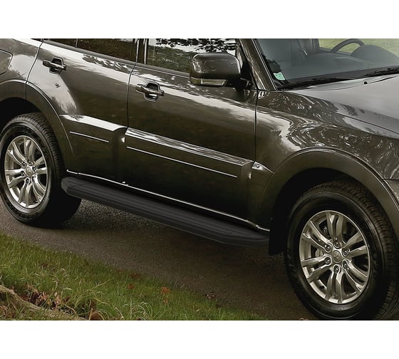 Пороги Rival Premium-Black Mitsubishi Pajero IV 2006-2014 2014, 2 шт., A173ALB.4002.1