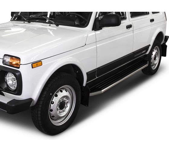 Пороги "Premium" Rival для ВАЗ 2131 (4x4) 5-дв. (вкл. Urban) 1993-2019 2019-н.в., 180 см, 2 шт., алюминий, A180ALP.6004.1