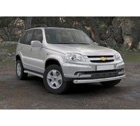 Защита переднего бампера d76 Rival для Chevrolet Niva I рестайлинг 2009, R.1004.001