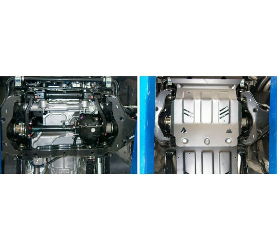 Защита картера Rival Fiat Fullback 16-/Mitsubishi L200 15-/Pajero Sport 16, 333.4041.1.6