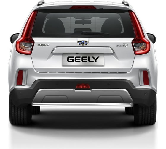 Защита заднего бампера Rivald 57 для Geely Emgrand X7 I рестайлинг 2018-, R.1905.003