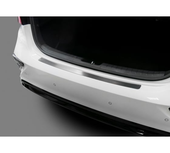 Накладка на задний бампер Rival для Kia Cerato IV 2018-н.в., нерж. сталь, NB.2814.1