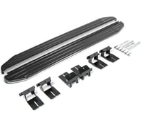 Пороги "Premium" Rival для Jeep Grand Cherokee WK2 2010-2018 2018-н.в., 160 см, 2 шт., алюминий, A160ALP.2703.1
