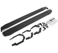 Алюминиевые пороги Rival Black для Toyota Rav4 IV /CA40/ 2013-2015, 2 шт., F173ALB.5705.3