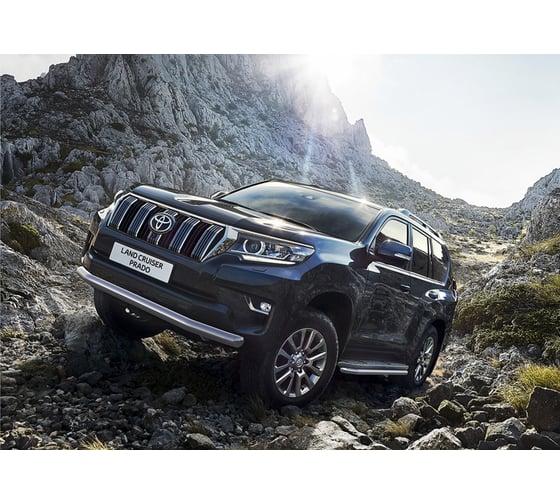 Защита переднего бампера d76 Rival Toyota LC Prado 150, R.5721.002 1