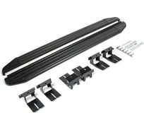 Пороги "Premium-Black" Rival для Jeep Grand Cherokee WK2 2010-2018 2018-н.в., 160 см, 2 шт., алюминий, A160ALB.2703.1