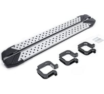 Пороги Rival Bmw-Style круги Mitsubishi Pajero Sport II 2008-2016, 2 шт., D173AL.4003.1