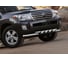 Защита переднего бампера d76+d57 с профильной защитой картера Rival для Toyota Land Cruiser 200 рестайлинг 2012-2015, нерж. сталь, R.5713.001 2