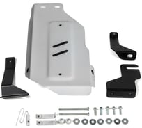 Защита редуктора Rival для Hyundai Santa Fe IV (V - 2.2D; 2.4) 2018-н.в./Kia Sorento III Prime (V - 2.2D; 2.4; 3.3) 2015-2017 2017-н.в., штампованная, алюминий 3 мм, с крепежом, 333.2376.1