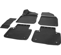 Коврики в салон автомобиля Rival для Volkswagen Touareg III 2018-н.в., полиуретан, с крепежом, 5 шт., 15808004