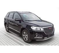 Пороги "Premium" Rival для Haval H6 2014-2020, 173 см, 2 шт., алюминий, A173ALP.9402.1
