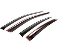 Дефлекторы окон Rival Premium для Kia Cerato IV седан 2018-2021 2021-н.в., листовой ПММА, 4 шт., 32802002