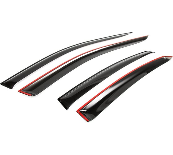 Дефлекторы окон Rival Premium для Kia Cerato IV седан 2018-2021 2021-н.в., листовой ПММА, 4 шт., 32802002 1