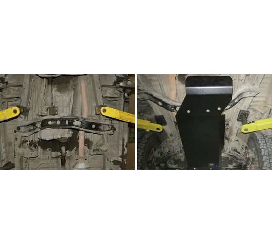 Защита КПП АвтоБРОНЯ для Toyota 4runner 1990-1995, сталь 2 мм, с крепежом, 111.05765.1
