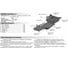 Защита КПП АвтоБРОНЯ для Nissan Terrano 1996-2002, сталь 2 мм, с крепежом, 111.04136.1 2