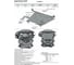Защита картера и КПП АвтоБроня для Luxgen 7 SUV 2013-2015, с крепежом, st 1.8mm, 111.08801.1 1