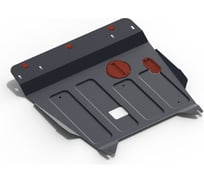 Защита картера и КПП АвтоБРОНЯ для Hyundai i20 2009-2011, сталь 2 мм, крепеж в комплекте, 111.02305.1