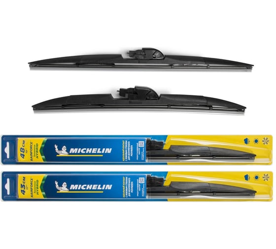Комплект гибридных щеток стеклоочистителя MICHELIN 19" + 17"/48 + 43 см, K13319-17