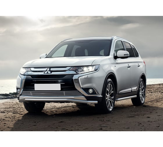 Решетка бампера Rival d10 для Mitsubishi Outlander III рестайлинг 2015-2018, G.4001.001