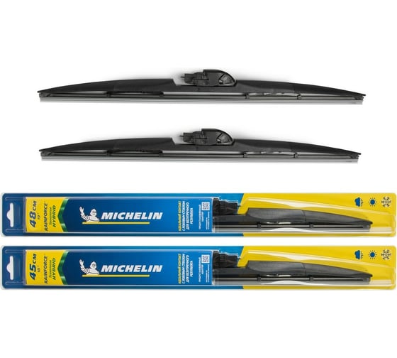 Комплект гибридных щеток стеклоочистителя MICHELIN 19" + 18"/48 + 45 см, K13319-18