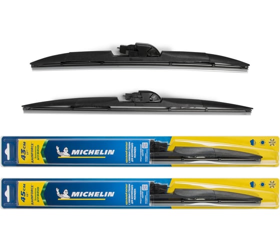 Комплект гибридных щеток стеклоочистителя MICHELIN 17" + 18"/43 + 45 см, K13317-18
