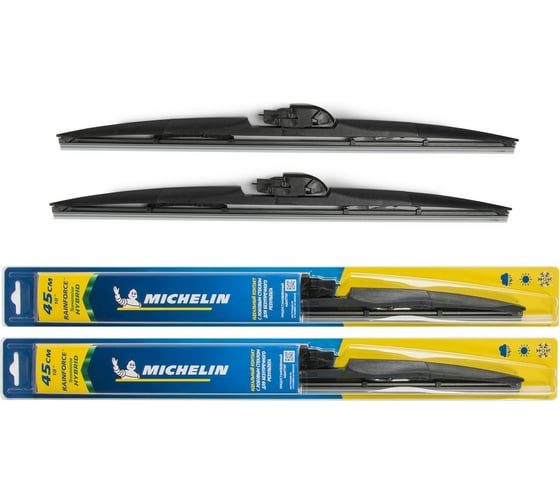Комплект гибридных щеток стеклоочистителя MICHELIN 18" + 18"/45 + 45 см, K13318-18