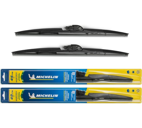 Комплект гибридных щеток стеклоочистителя MICHELIN 18" + 19"/45 + 48 см, K13318-19