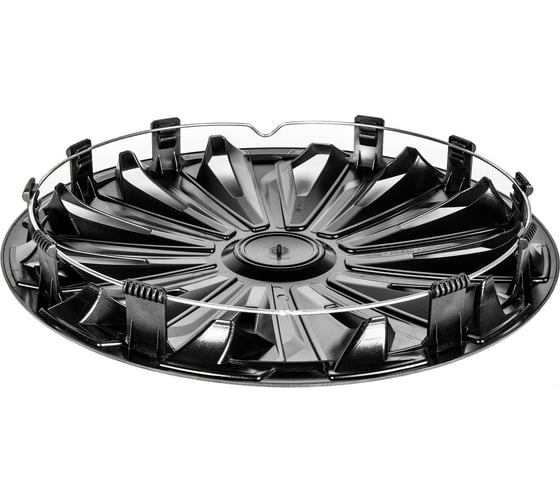 Колесные колпаки MICHELIN 16", "Космо", цвет: серебристо-черный, 4 шт. 300272