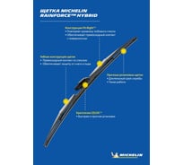 Комплект гибридных щеток стеклоочистителя MICHELIN 16" + 14"/40 + 35 см, K13316-14