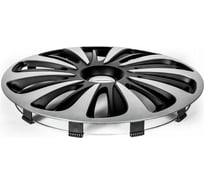 Колесные колпаки MICHELIN 15", "Калибр", цвет: серебристо-черный, 4 шт. 300237