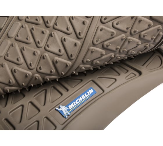 Коврики салона MICHELIN универсальные, 4 шт., с линиями отреза, бежевые 965-TAN