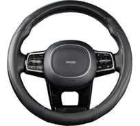 Оплетка SKYWAY Top-4 M, черная, экокожа S01102290