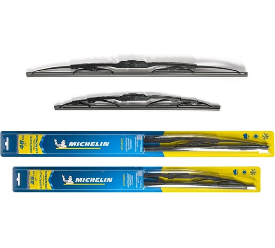 Комплект каркасных щеток стеклоочистителя MICHELIN 19" + 14"/48 + 35 см, K13919-14