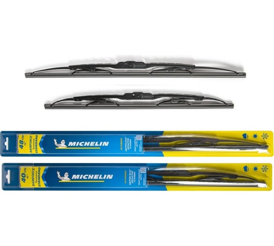 Комплект каркасных щеток стеклоочистителя MICHELIN 19" + 16"/48 + 40 см, K13919-16