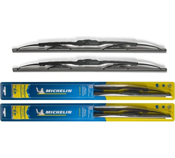 Комплект каркасных щеток стеклоочистителя MICHELIN 17" + 17"/43 + 43 см, K13917-17