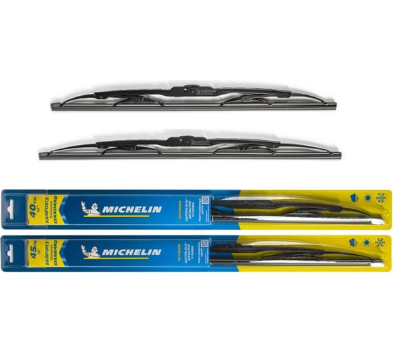 Комплект каркасных щеток стеклоочистителя MICHELIN 16" + 18"/40 + 45 см, K13916-18