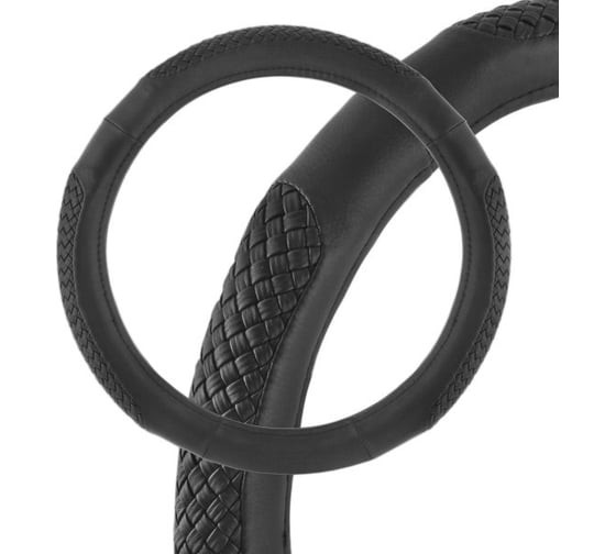 Оплетка SKYWAY Modern-6 M, черная, экокожа S01102053