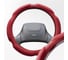 Оплетка SKYWAY Sponge classic 6 подушечек, L, красная, замша S01101010 2