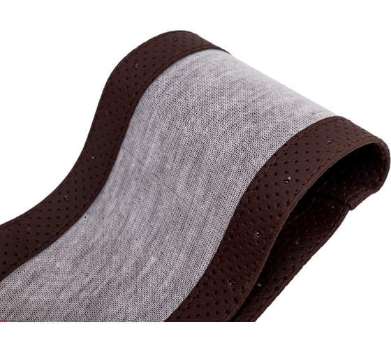 Оплетка SKYWAY Corset M, коричневая, экокожа S01102404