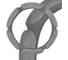 Оплетка SKYWAY Sponge classic 6 подушечек, XL, серая, замша S01101021 1