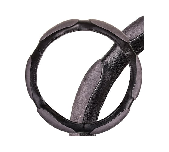 Оплетка SKYWAY Sponge classic 6 подушечек, L, черно/серая, экокожа S01102004 1