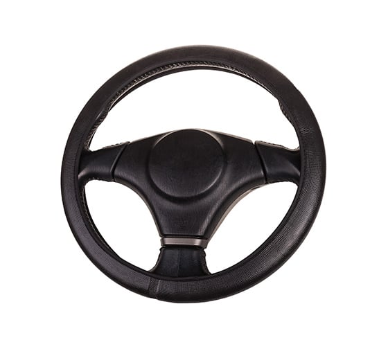 Оплетка SKYWAY FLEX-5 M, черная, экокожа S01109006